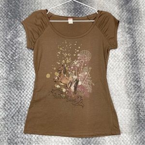 90's Y2K Unionbay Shenandoah Valley Horse Graphic Shirt Top